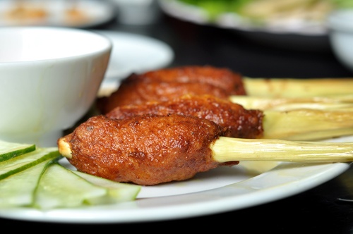 vien xoi ga boc la sen anh 11